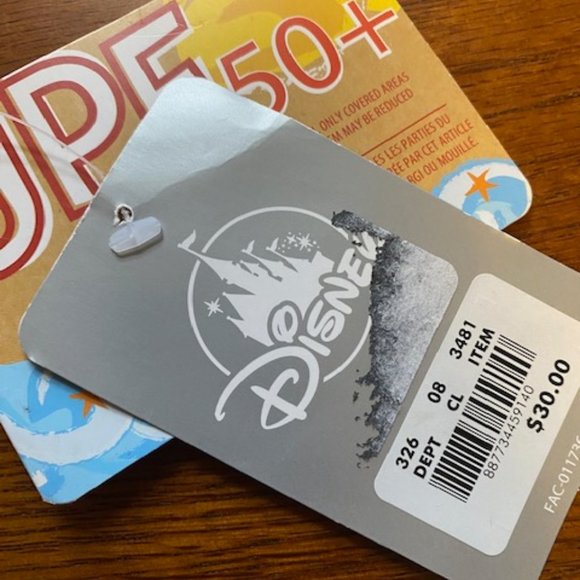 Disney Star Wars: The Mandalorian Grogu Kids Swimsuit Top, Size 3, Pastel Color - Picture 3 of 4